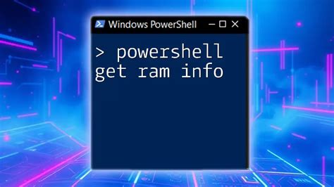 Getting Your RAM Info from the Command Prompt or PowerShell
