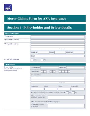 Getting a Quote and Making a Claim with Axa Motor