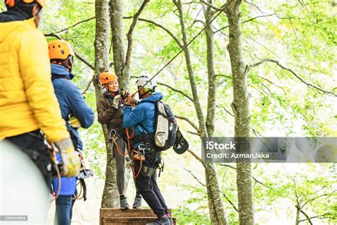 Getting geared up for ziplining