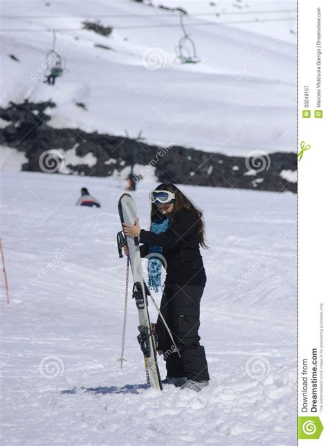 Getting ready to ski