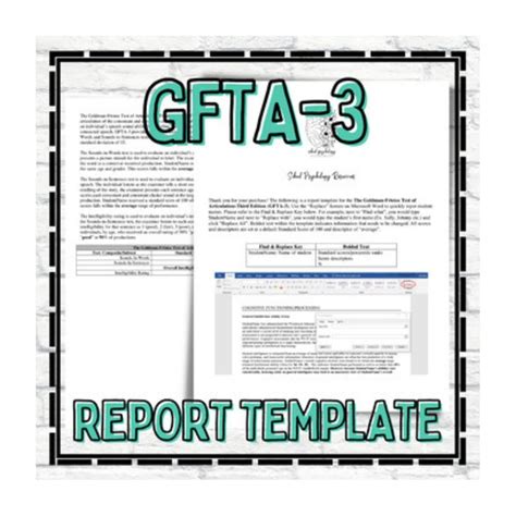 Gfta 3 Report Template