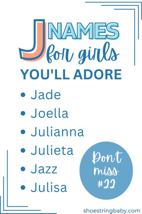 Ghetto Girl Names That Start With J