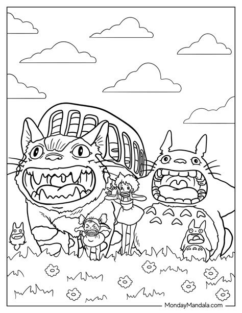 Ghibli Coloring Page