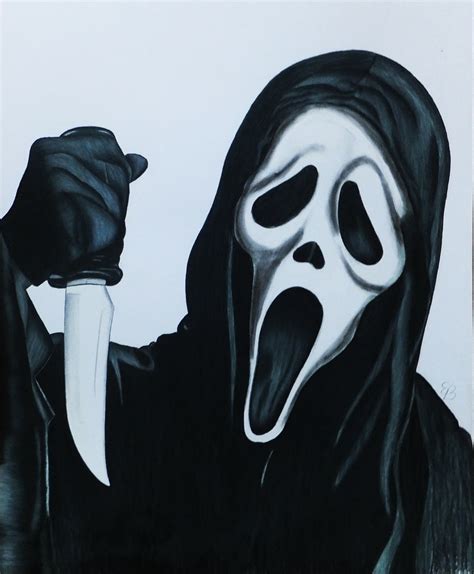 Ghost Face Drawing