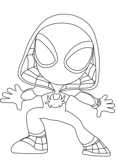 Ghost Spider Coloring Page