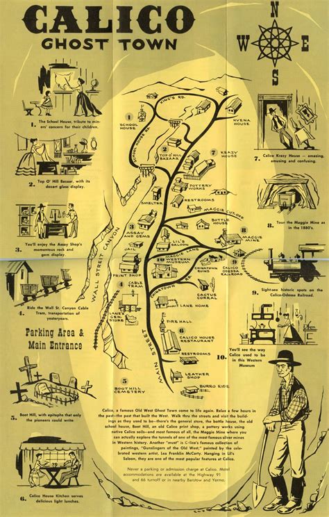 Campground Site Map Calico ghost town, Ghost town california, Ghost towns