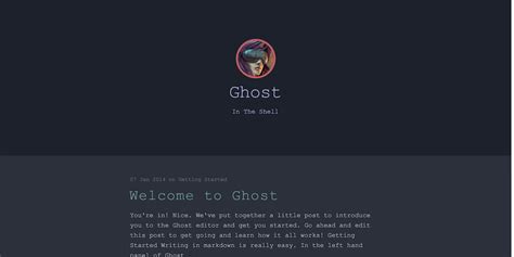 Ghost Website Templates