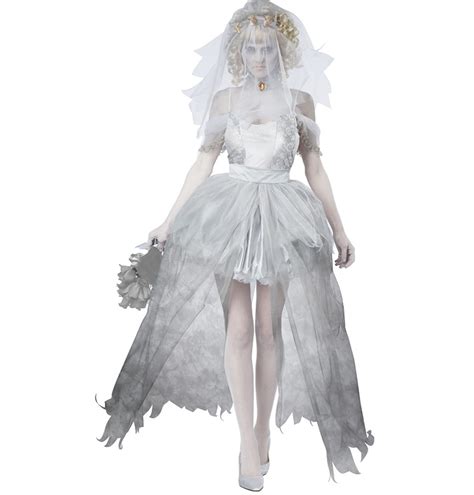 Ghostly Bride Costume with White Boots