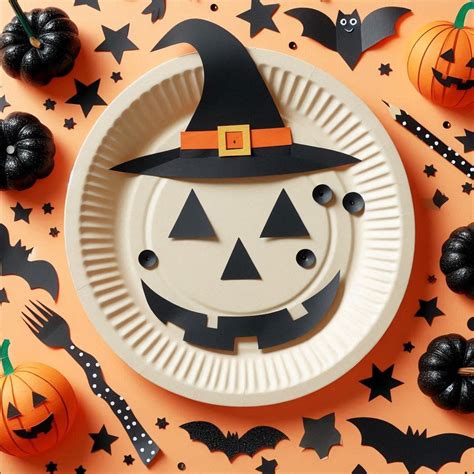 Ghostly Paper Plate Crafts