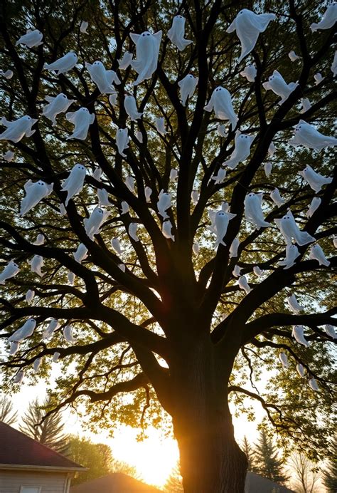 Ghostly Tree Halloween Decoration