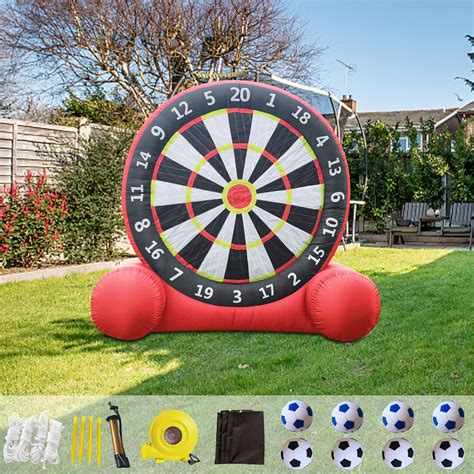 Giant Football Darts setup
