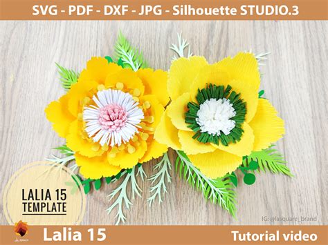 Download Giant Paper Flower Composition Silhouette