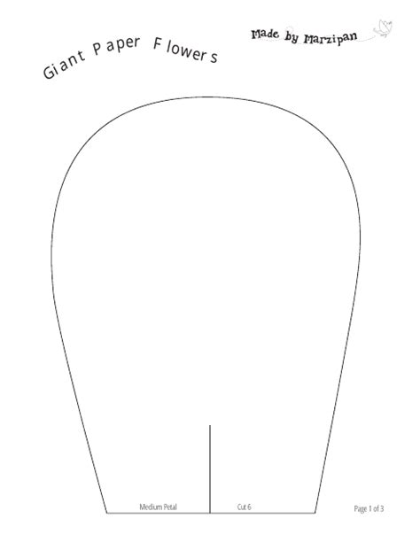 Download Giant Paper Flower Template Files
