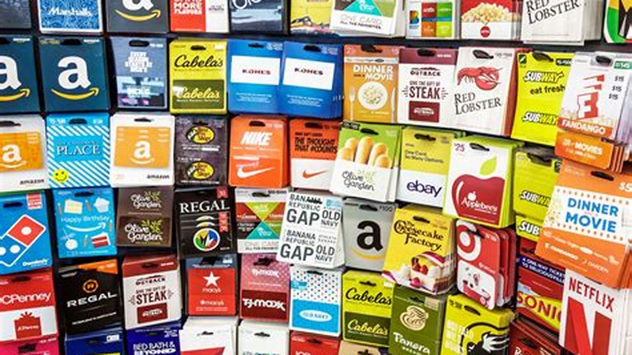 Gift Cards For $2024