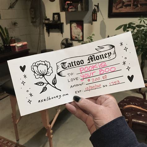 Gift Cards For Tattoos