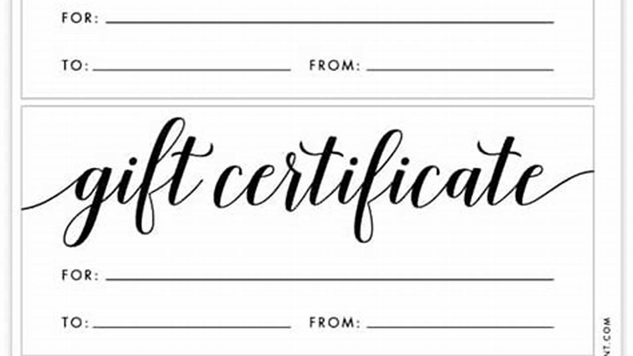 Gift Certificate, Free SVG Cut Files