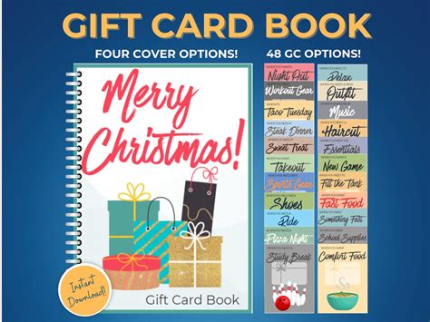 Gift Card Book Template Free
