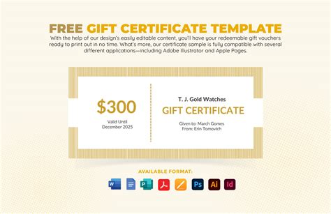 Ms Word Gift Certificate Template Dalep.midnightpig.co With Gift