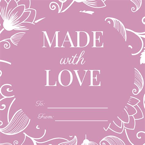 Gift Label Template