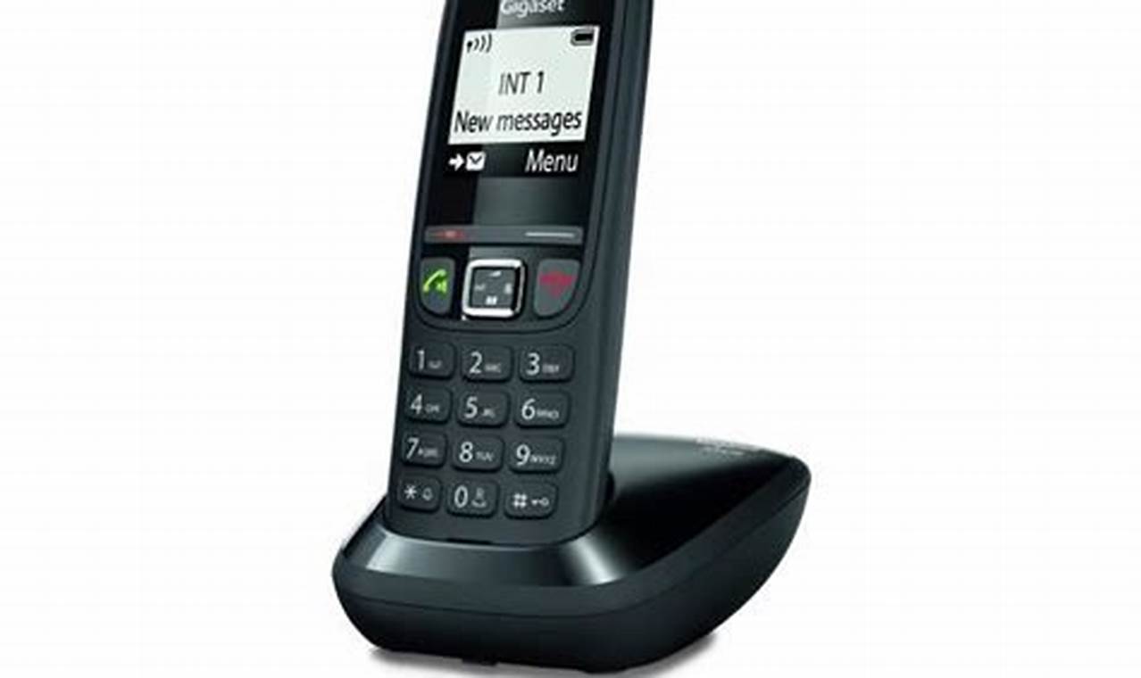 Gigaset As470 Solo - Téléphone Fixe Sans Fil - Noir