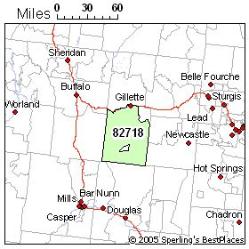 Gillette Wyoming Street Map 5631855