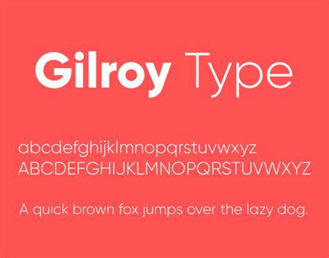 Introducing Gilroy Font: The Sleek and Modern Typeface for Mac - Get it Free Here!