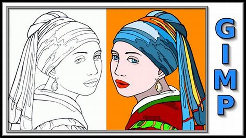 Gimp Coloring Picture And Line Drawing Tutorial