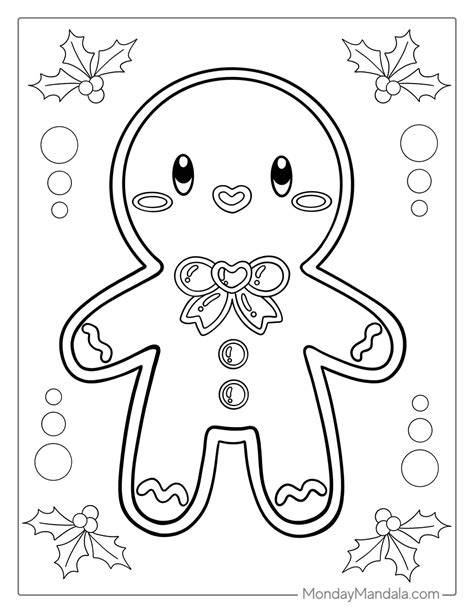 Gingerbread Coloring Page