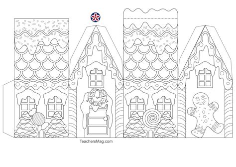 Gingerbread House Craft Printable