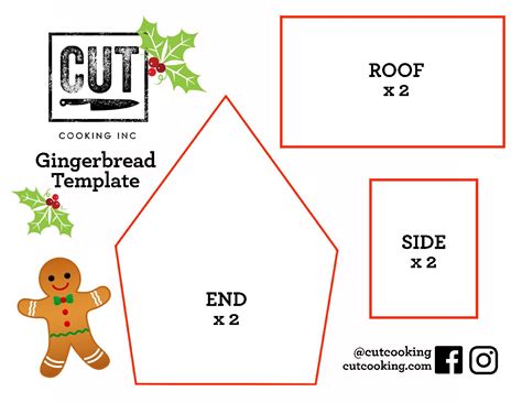 Gingerbread House Template Pdf Printable