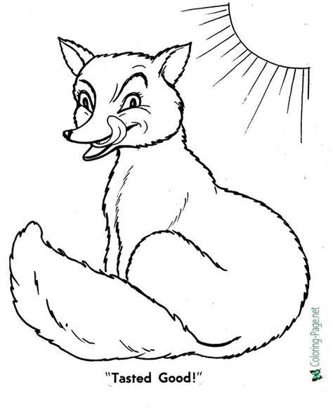 Gingerbread Man Fox Coloring Pages