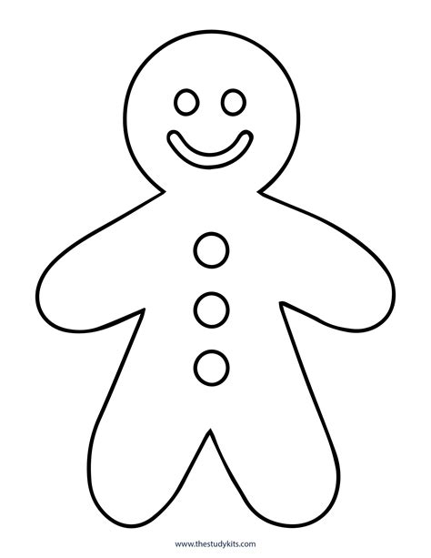 Gingerbread Man Template To Print