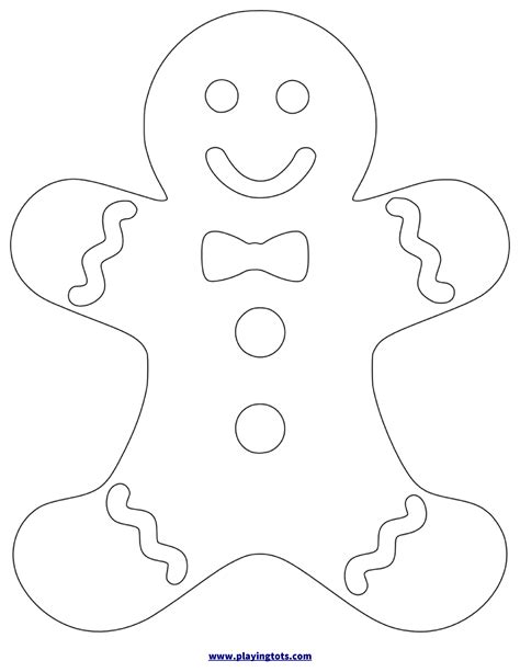 Gingerbread Man Templates Printable