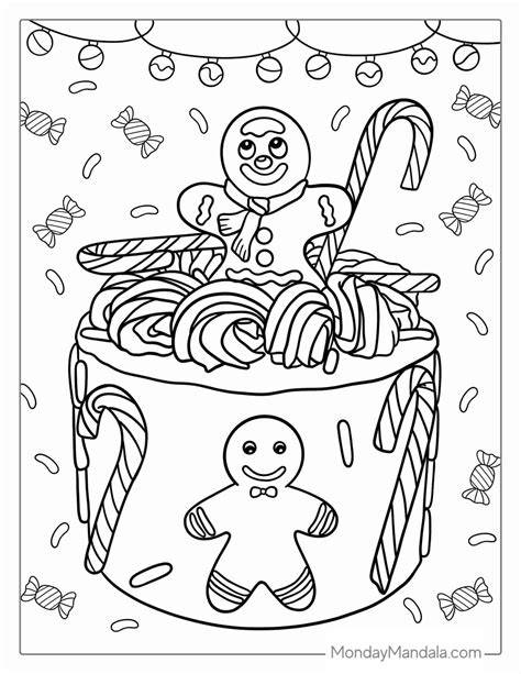 Gingerbread Men Coloring Page