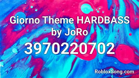 Giorno Theme HARDBASS by JoRo Roblox ID