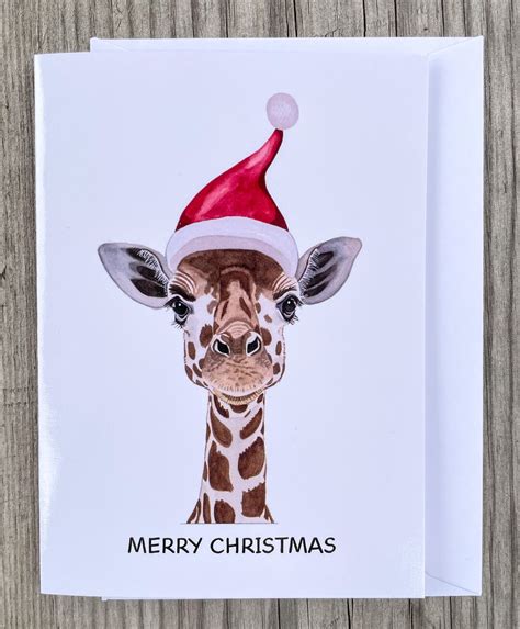 Giraffe Christmas Cards