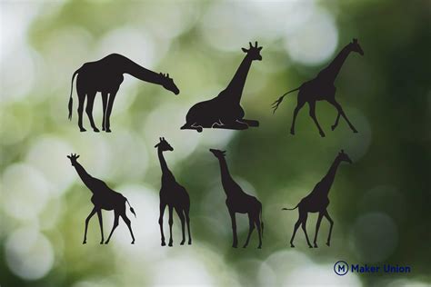Download Giraffes DXF Files