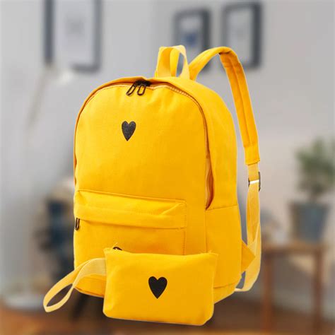 Girl With Yellow Backpack