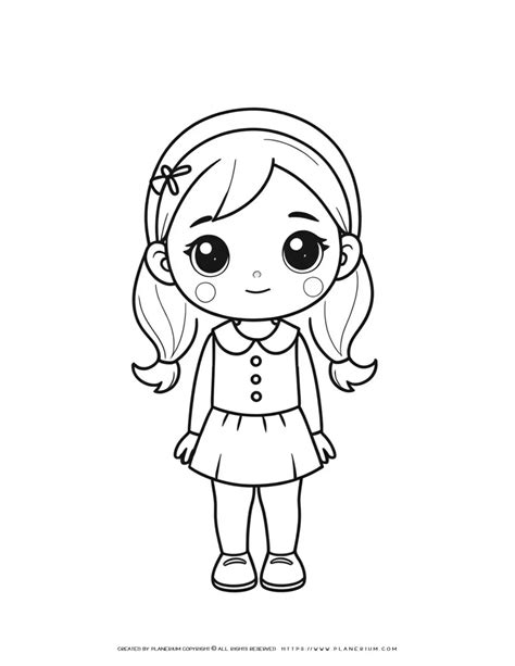 Girl Colouring Pages