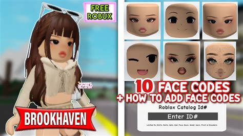 Girl Face Roblox ID Codes