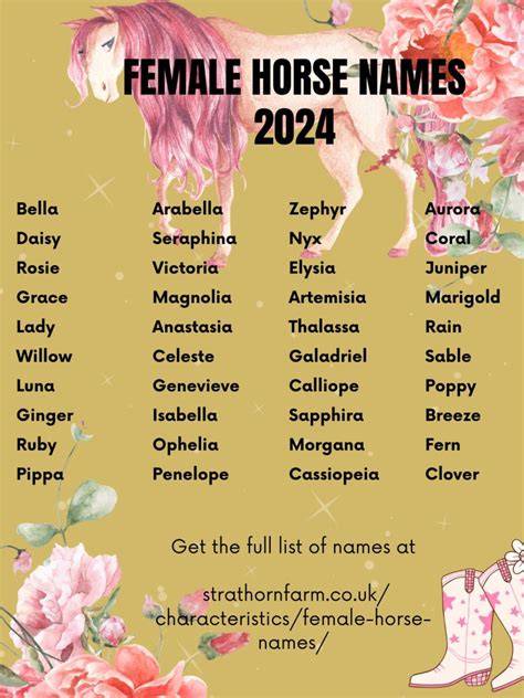 Girl Horse Names That Start With F
