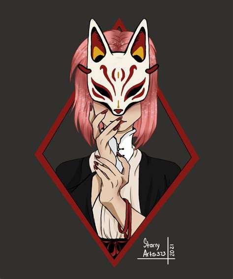 Girl In Fox Mask