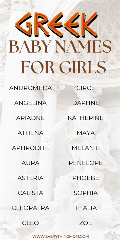 Girl Names Of Greek