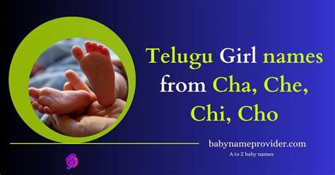 Girl Names Start With Cha In Telugu