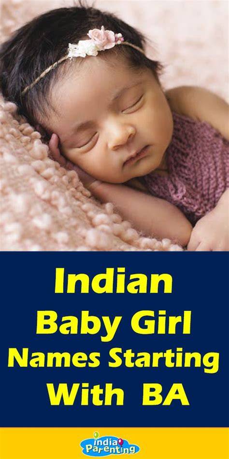 Girl Names Starting With Ba Indian