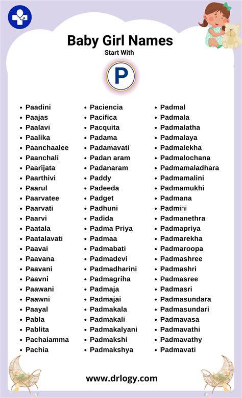 Girl Names Starting With P In Gujarati