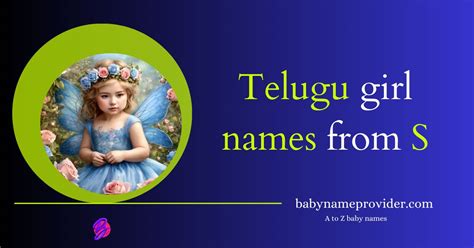 Girl Names Starting With S Telugu