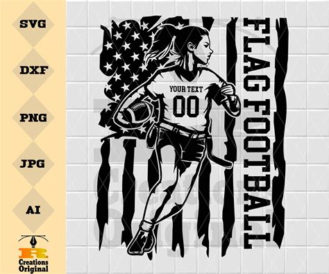 Score Big with Stunning Girls Football SVG Designs: A must-have for every enthusiast!