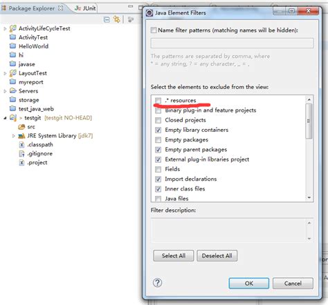 Gitignore for Eclipse