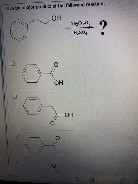 Give The Major Product Of The Following Reaction